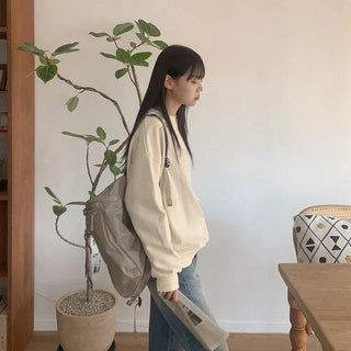 Plain cotton sweatshirt