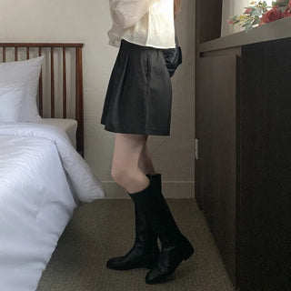 Pleated Chino Half Pants