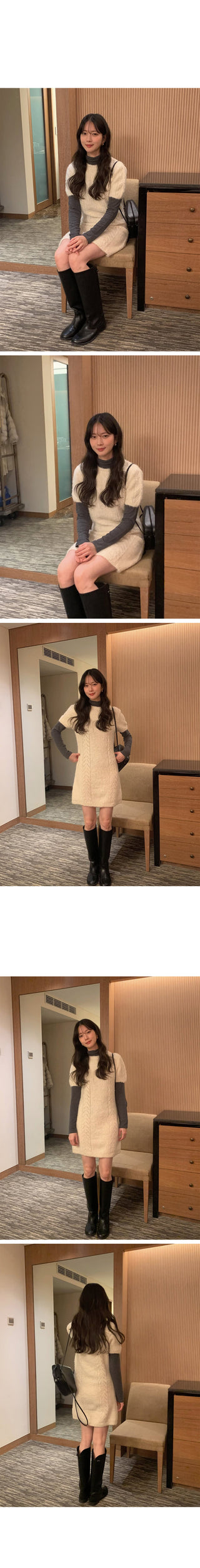 (3 colors) Knit Midi Dress
