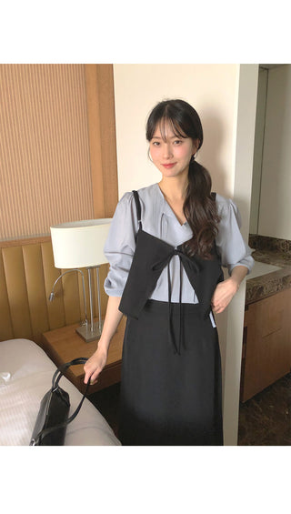 (2 colors) Slim Long Skirt