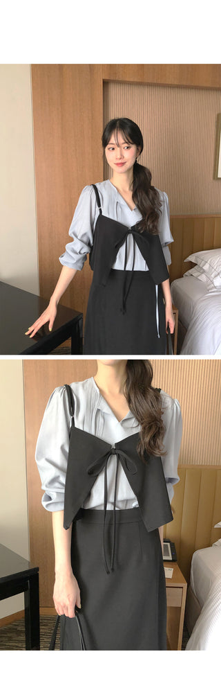 (2 colors) Slim Long Skirt