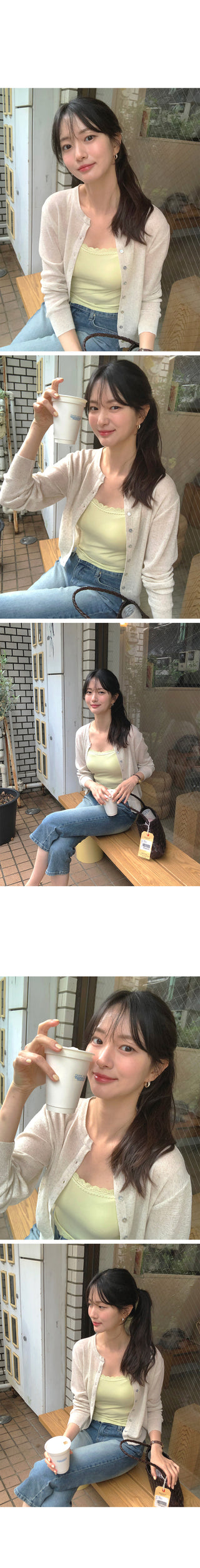 [3 colors] Cleanser Light Basic Cardigan