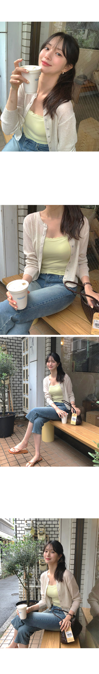 [3 colors] Cleanser Light Basic Cardigan