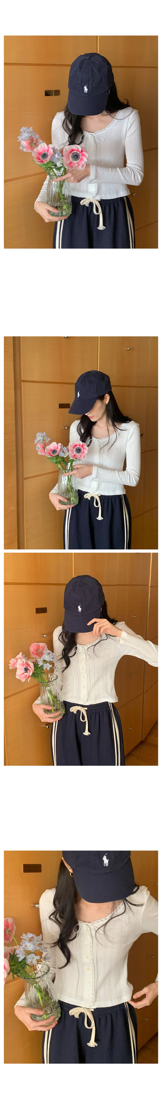 High-neck fleece hoodie