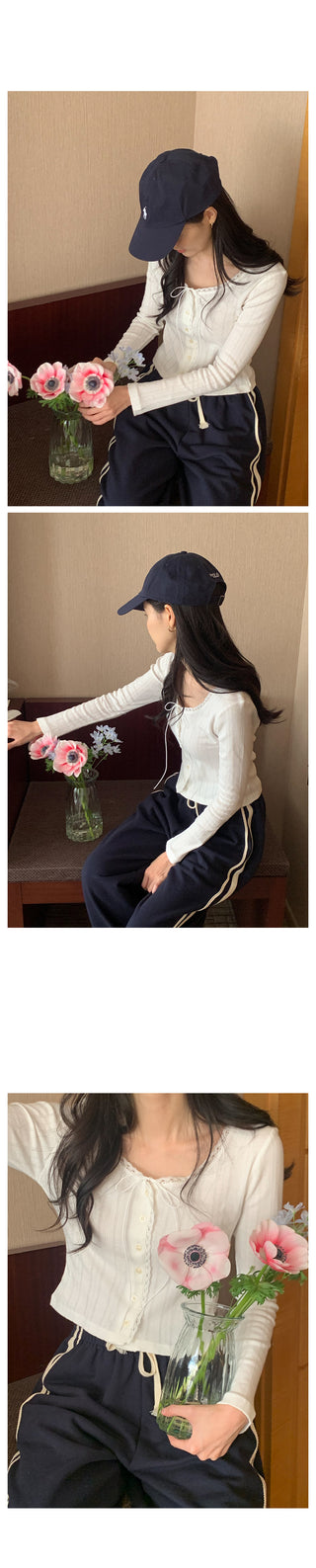 High-neck fleece hoodie