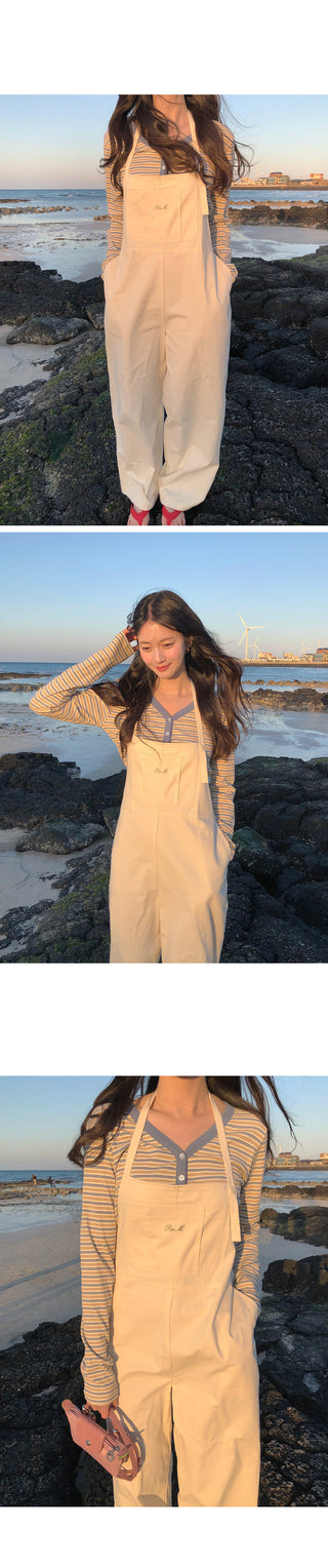 Halter neck overalls