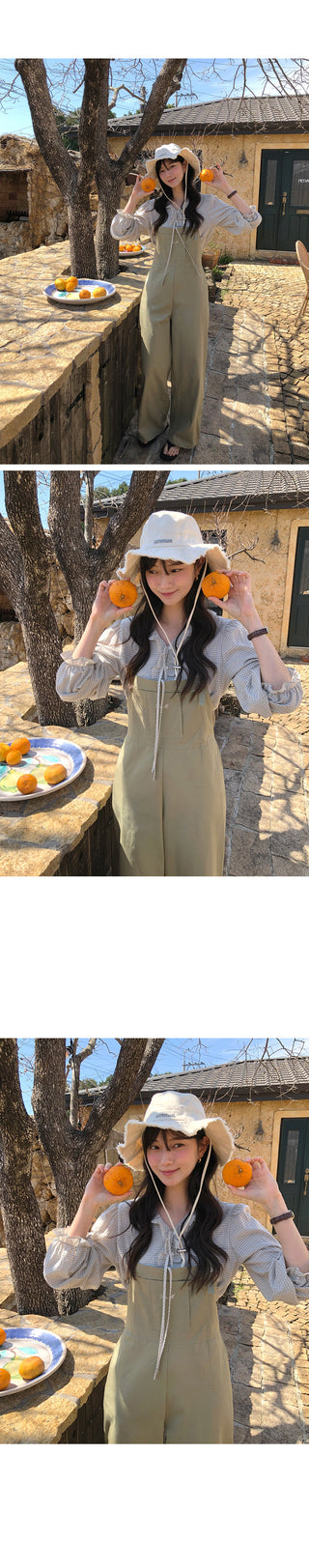 Halter neck overalls