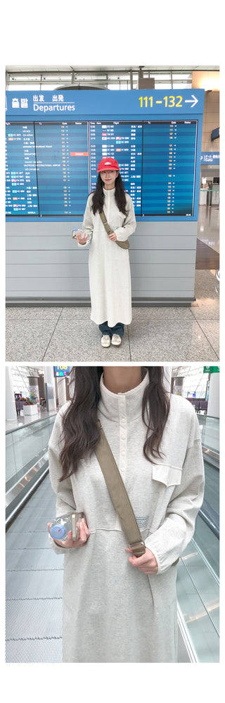 (3 colors) Anorak Long Dress