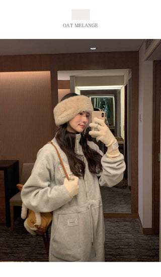 (2 colors) Anorak Fleece Jumpsuit