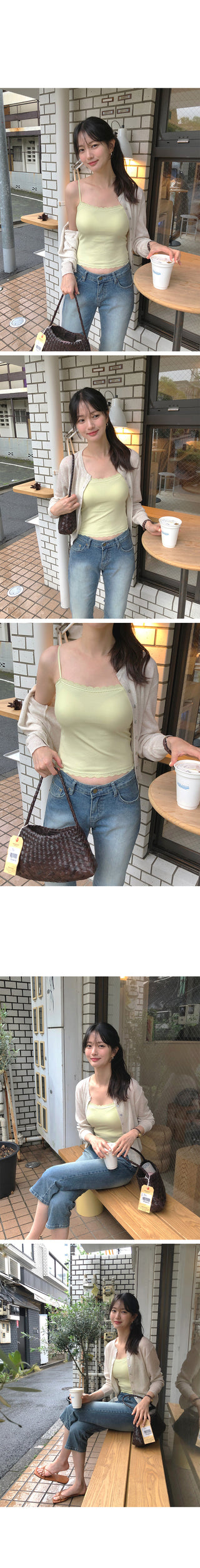 Capri denim pants