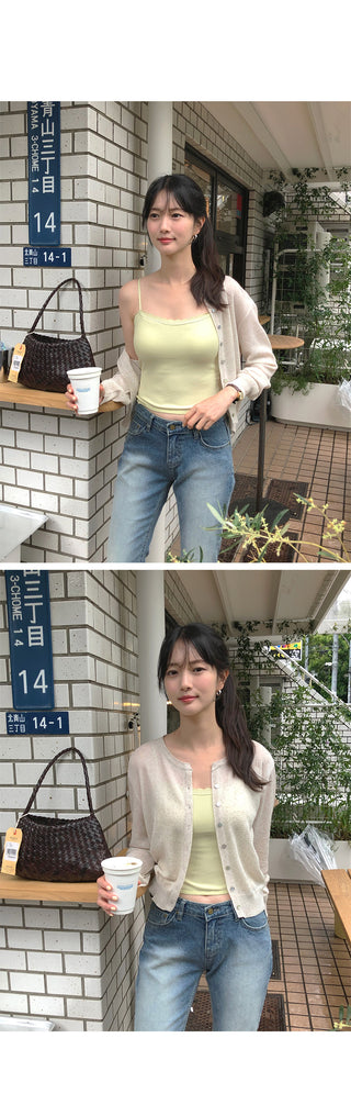 Capri denim pants