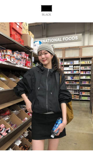 (2 colors) Hooded Anorak