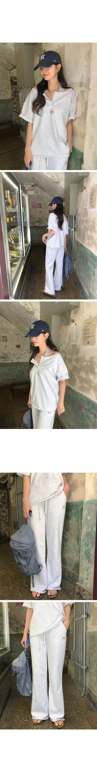 [2 colors] Banding Bootcut Pants