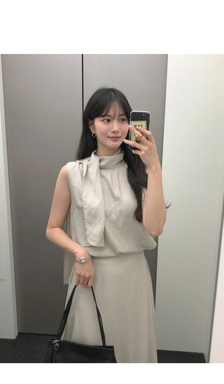[3 colors] Blouse and skirt set