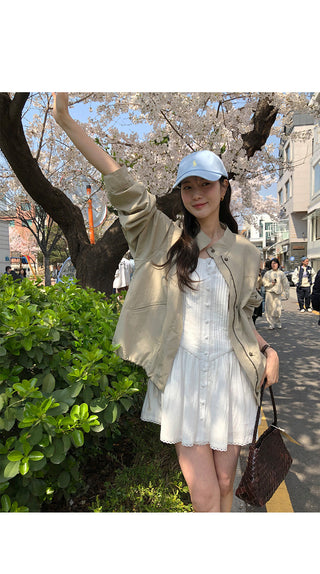 Hidden button blouse