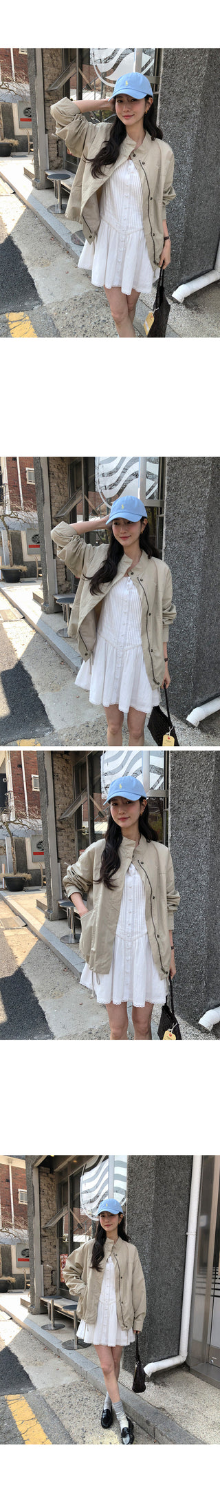 Hidden button blouse