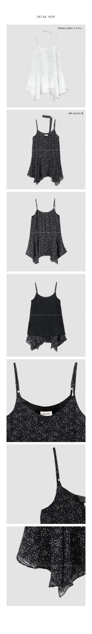 [2 colors] Flower Bustier Dress