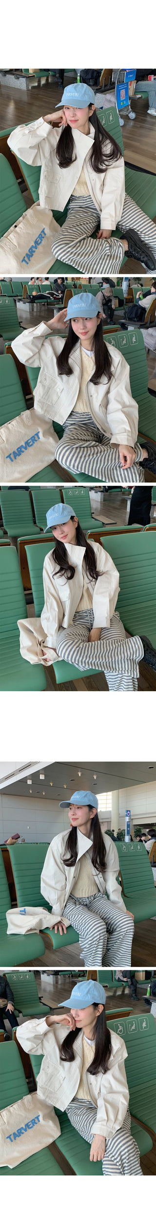 (2 colors) Semi-cropped high-neck mountain parka