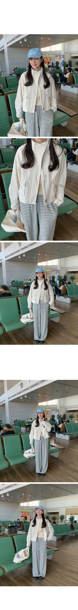 (2 colors) Semi-cropped high-neck mountain parka