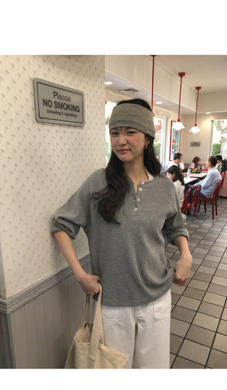 (3 colors) Waffle Oversized T-shirt
