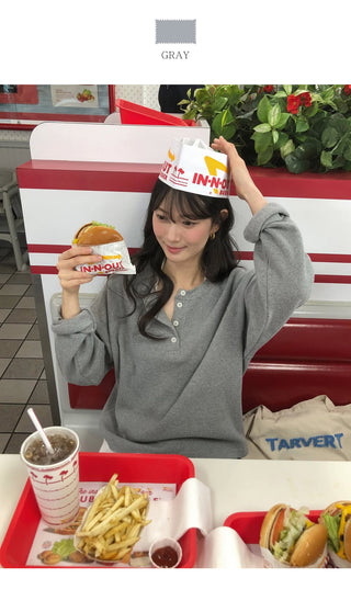 (3 colors) Waffle Oversized T-shirt