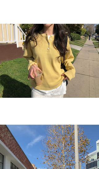 (3 colors) Waffle Oversized T-shirt