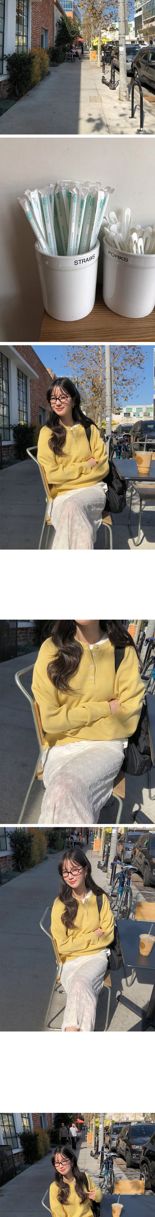 (3 colors) Waffle Oversized T-shirt