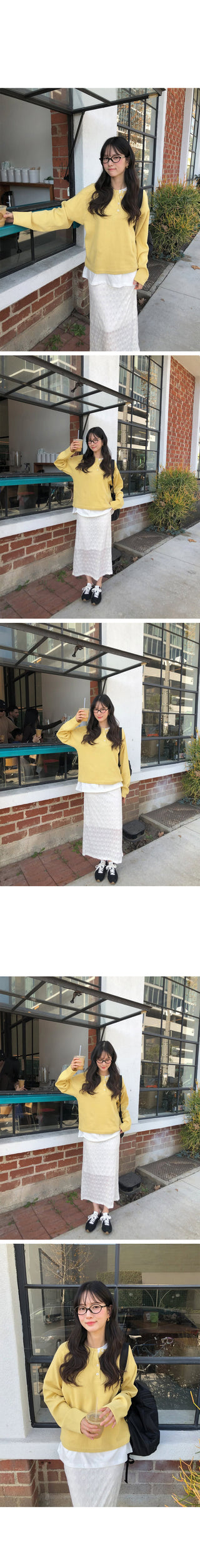 (3 colors) Waffle Oversized T-shirt