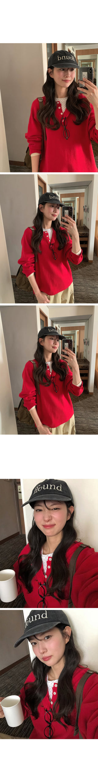(3 colors) Waffle Oversized T-shirt