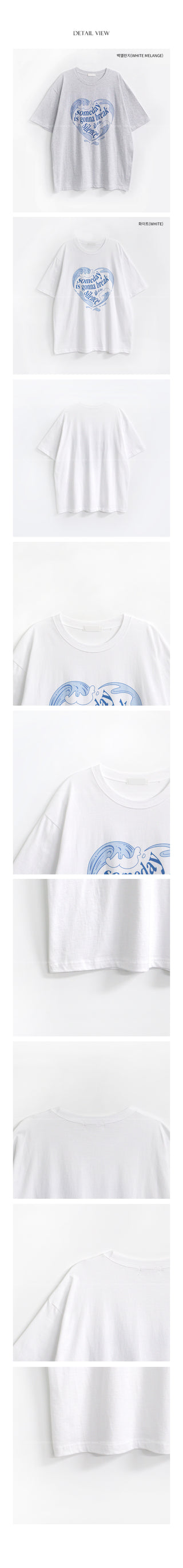 [2 colors] Printed Short-Sleeve T-Shirt