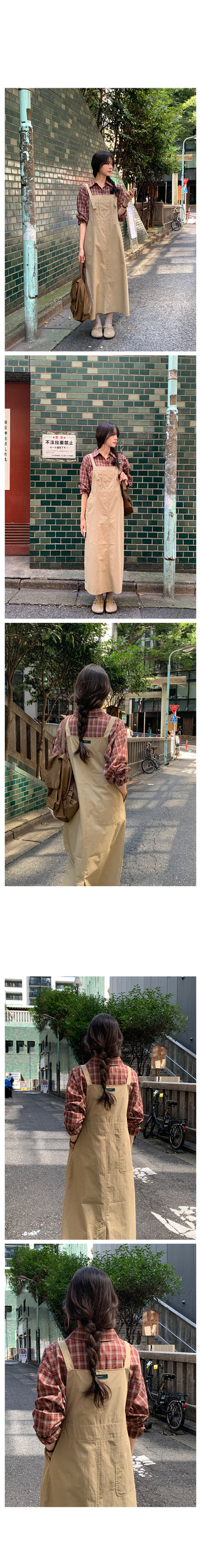 [2 colors] Casual check shirt
