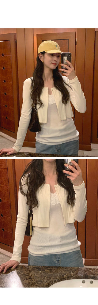 V-neck lace camisole