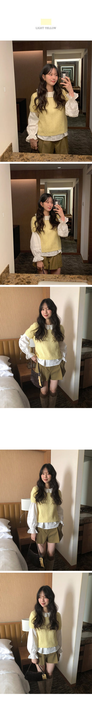 Mohair short-sleeved knit