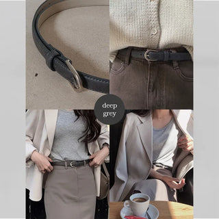 #LENTO. (Over 200,000 sold) Classic Belt (silver/gold)