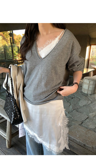 Asymmetrical Lace Camisole