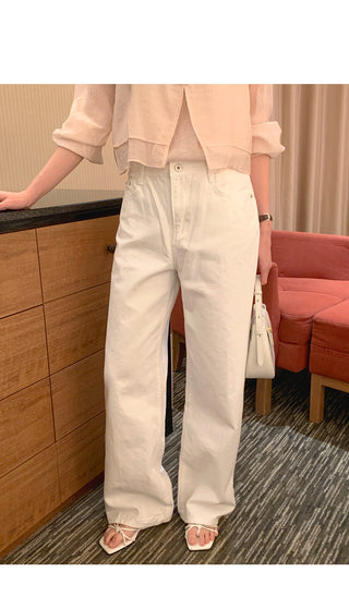 Wide curved pants