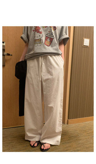 Wide elastic waist pants