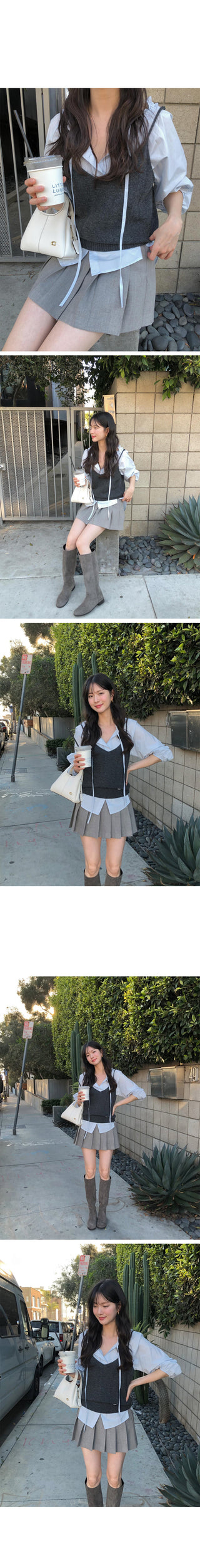 (2 colors) Frill Blouse