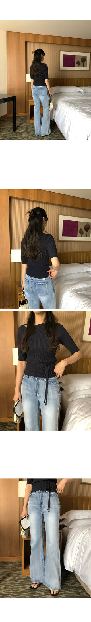 [3 colors] Twisted Rib Knit