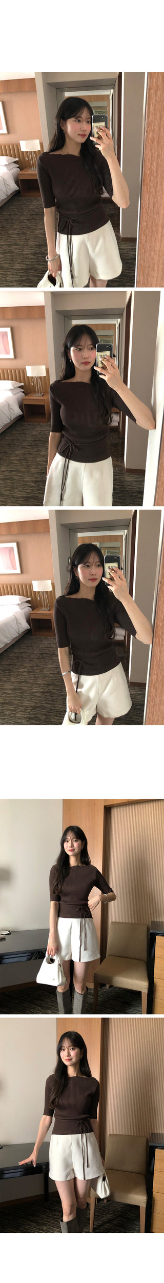 [3 colors] Twisted Rib Knit