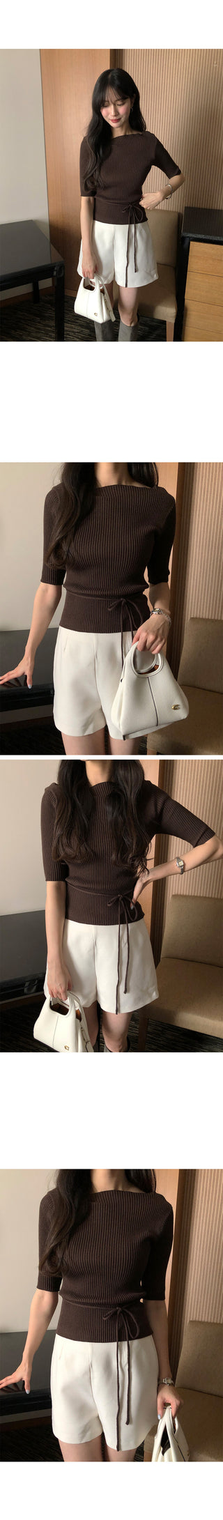 [3 colors] Twisted Rib Knit