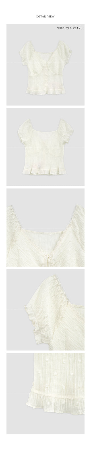 Lace V-neck blouse