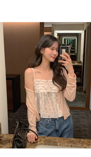 (3 colors) Pleated blouse