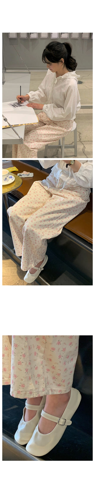 Flower Chino Pants