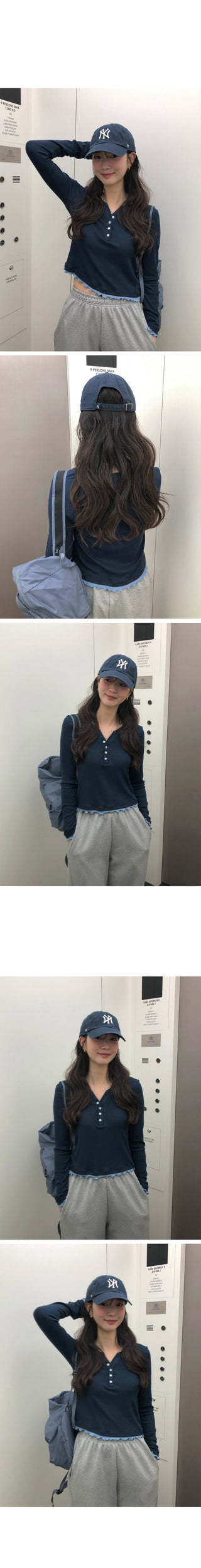 (3 colors) Layered Bicolor T-shirt