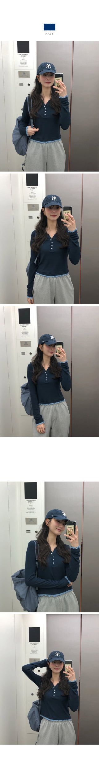 (3 colors) Layered Bicolor T-shirt