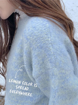 Melange Round Loose Fit Knit