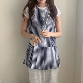 Cotton pleated tunic