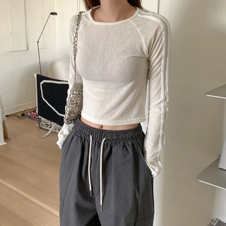 Line Cropped T-shirt