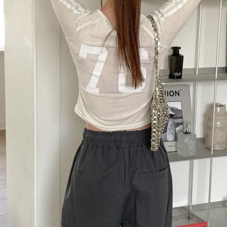 Line Cropped T-shirt